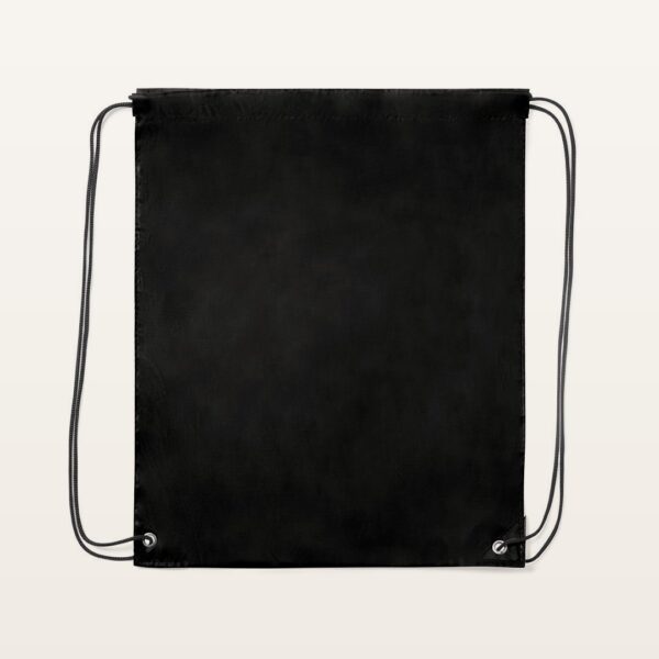 Sac à dos à cordes Spook noir personnalisable avec logo en impression DTF - JOVA France Castres Tarn Occitanie