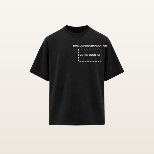 T-shirt Minton avec zone de personnalisation pour votre logo, impression DTF ou broderie - JOVA France Castres Tarn Occitanie