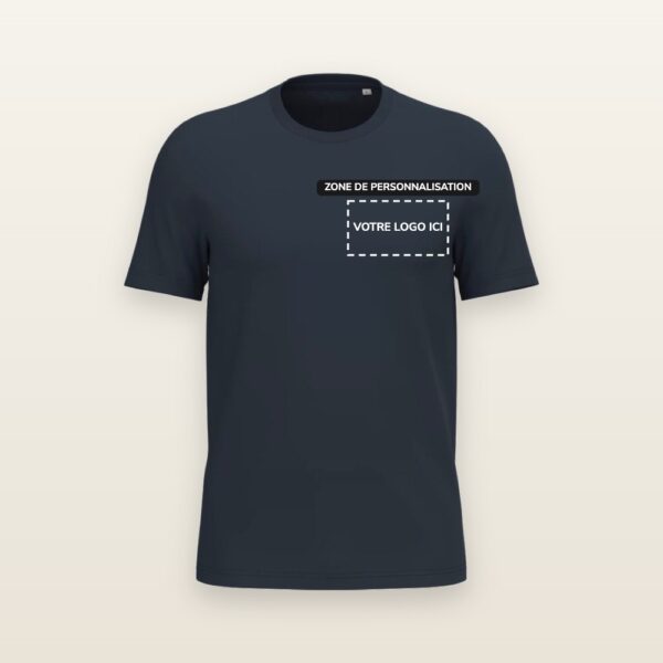 Tee-shirt Nara avec zone de personnalisation pour votre logo, impression DTF ou broderie - JOVA France Castres Tarn Occitanie